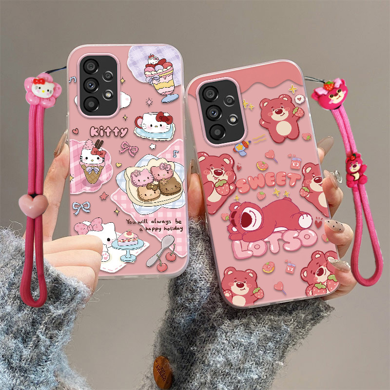 เคส Samsung s23 Fe 5G เคส Samsung s24 Fe 5G เคสโทรศัพท์ป้องกันการหล่นน่ารัก