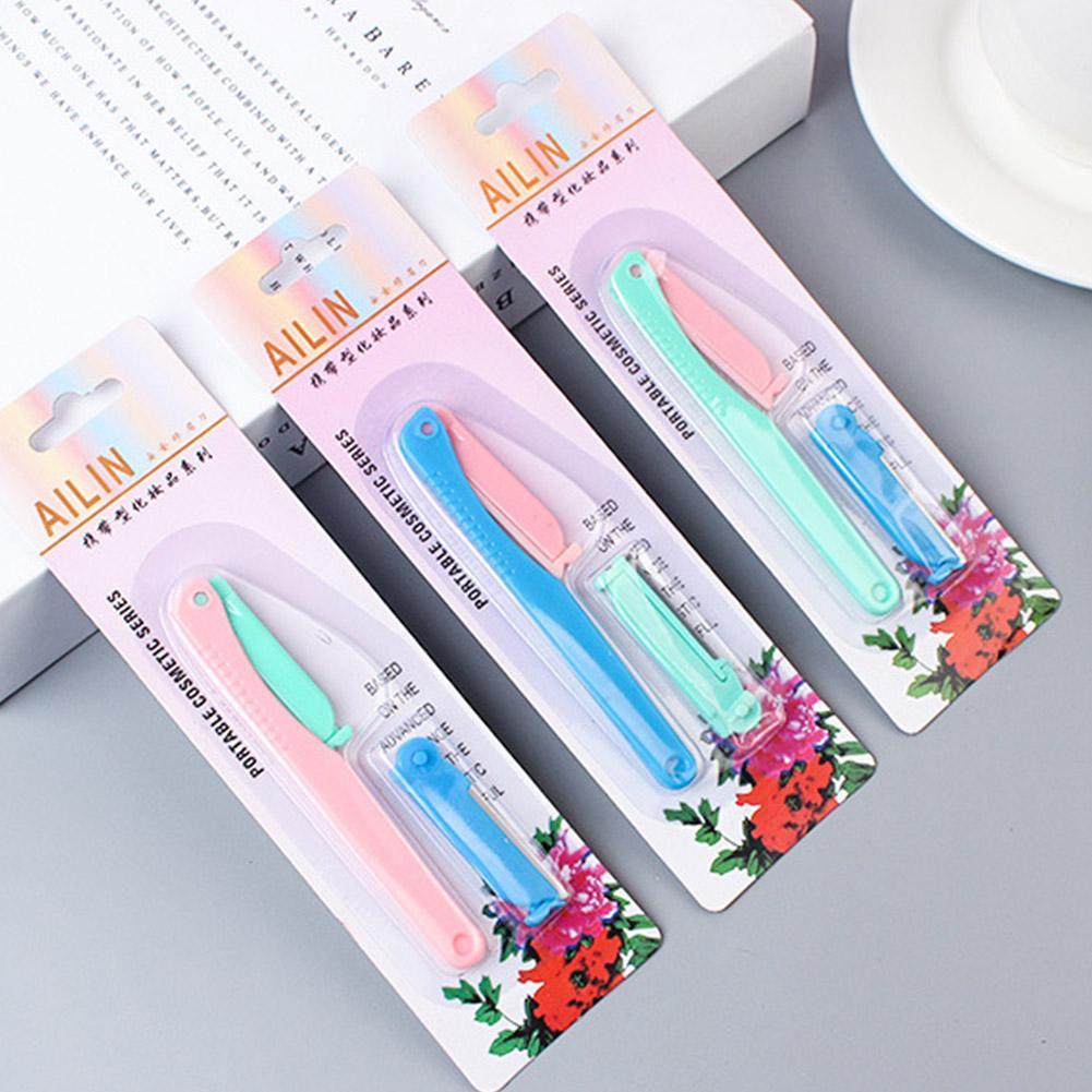 Eyebrow Trimmer Eye Brow มีดโกน Face Body กําจัดขนเครื่องโกนหนวดแต่งหน้า Profiler ส่งเครื่องมือ A Q6