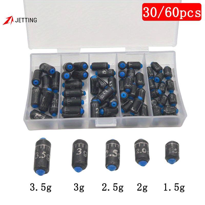 FSTH 30/60 ชิ้นตกปลา Drop Shot ขนาด 1.5g/2.5g/3.0g/3.5gFishing Casting Sinker Dual-core Qui Sinking 