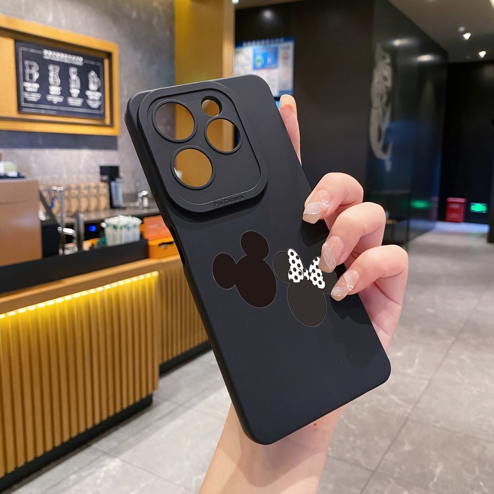 เข้ากันได้กับ Infinix Hot 10i X659B/PR652B/X658E/PR652C/X658B/X659 6.52 นิ้วน่ารัก Mickey Minnie กรณ