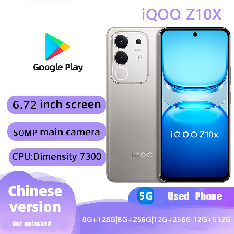 โทรศัพท์หน้าจอสมาร์ทโฟน iQOO Z10X มือสอง (5G)