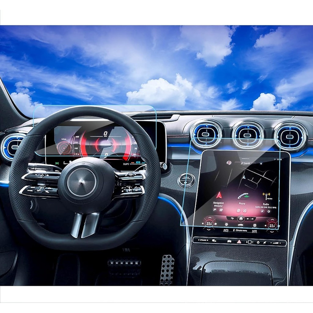 2024 2025 Mercedes Benz C300 GLC300 ป้องกันหน้าจอสําหรับ 2024 2022 2023 2025 Mercedes C300 GLC300 4m