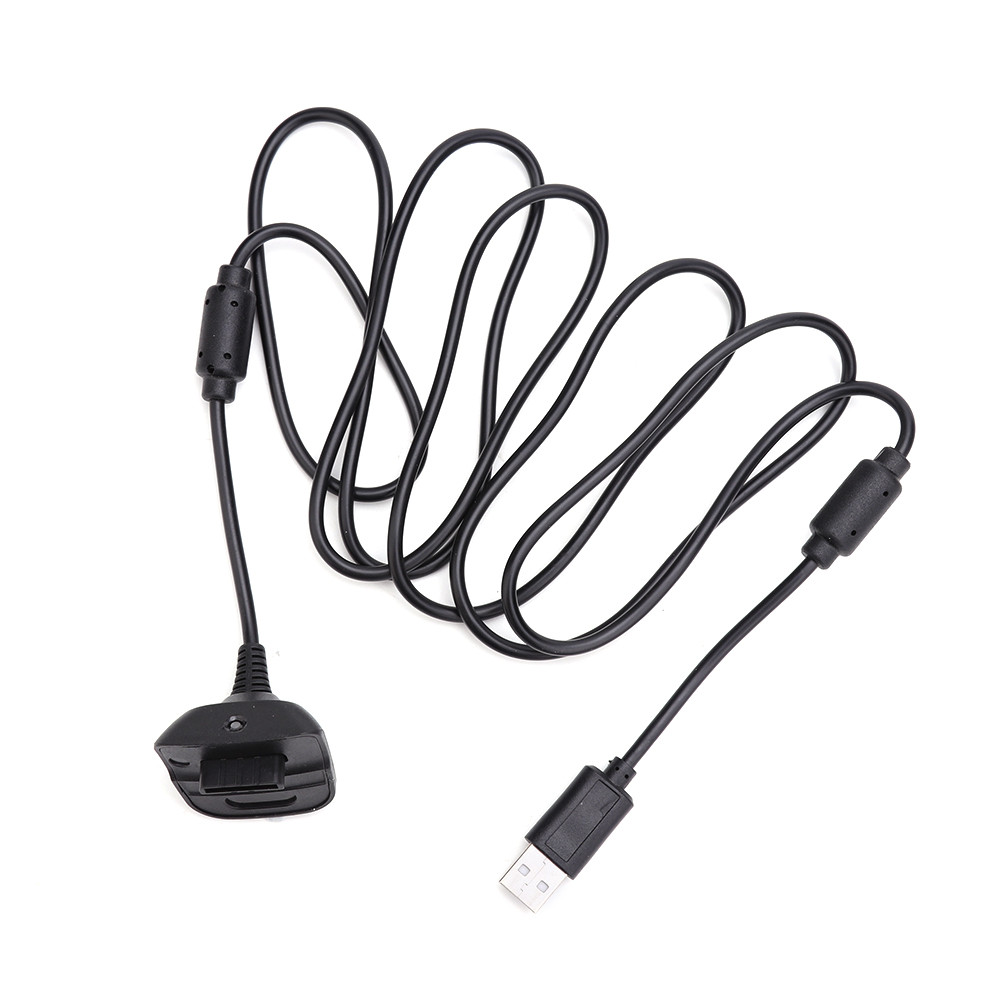 1.8m USB Dual Magnetic Ring Charging Cable Playback Charger Cable Game Accessories for Xbox 360 Wire