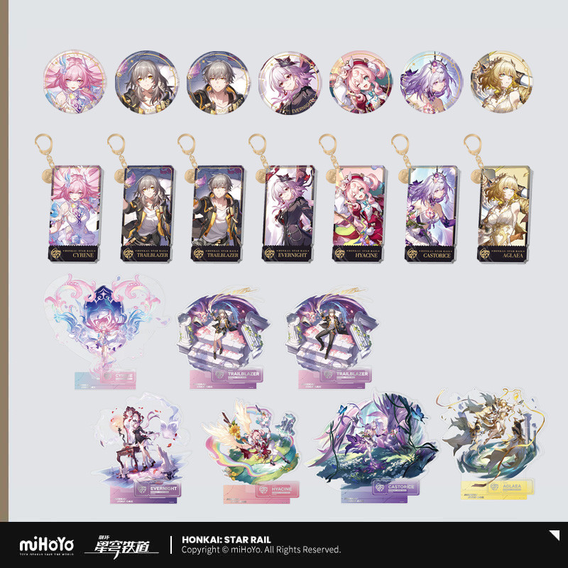 Sunsyea Honkai Star Rail สินค้าอย่างเป็นทางการ miHoYo เดิมแท้ Remembrance อะคริลิคป้ายจี้ Aglaea Castophyrice