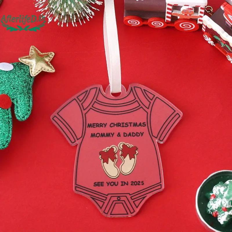 AF 2026 Baby Shower & Pregnancy ประกาศตกแต่ง - เครื่องประดับอะคริลิคใสพร้อม "ให้เร็วๆนี้ "Footprints