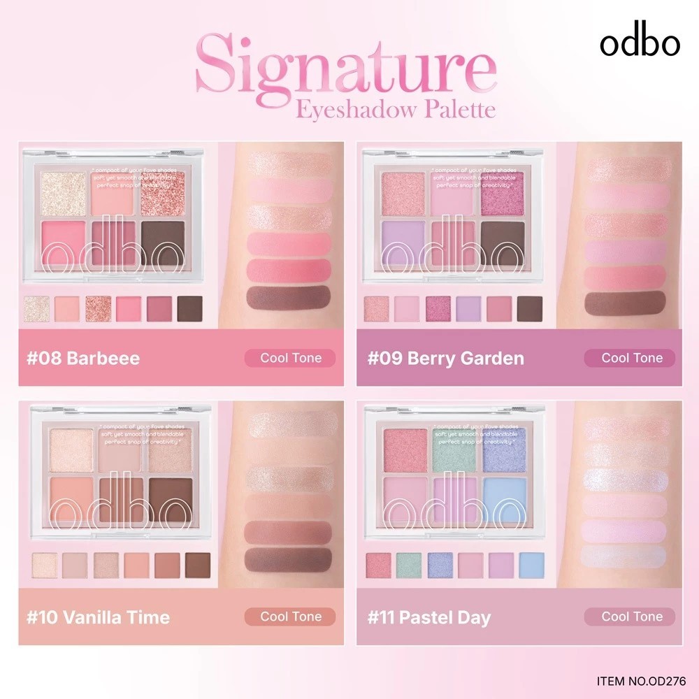 OD276 ODBO SIGNATURE EYESHADOW PALETTE อายแชโดว์ พาเลท - รูปที่ 3