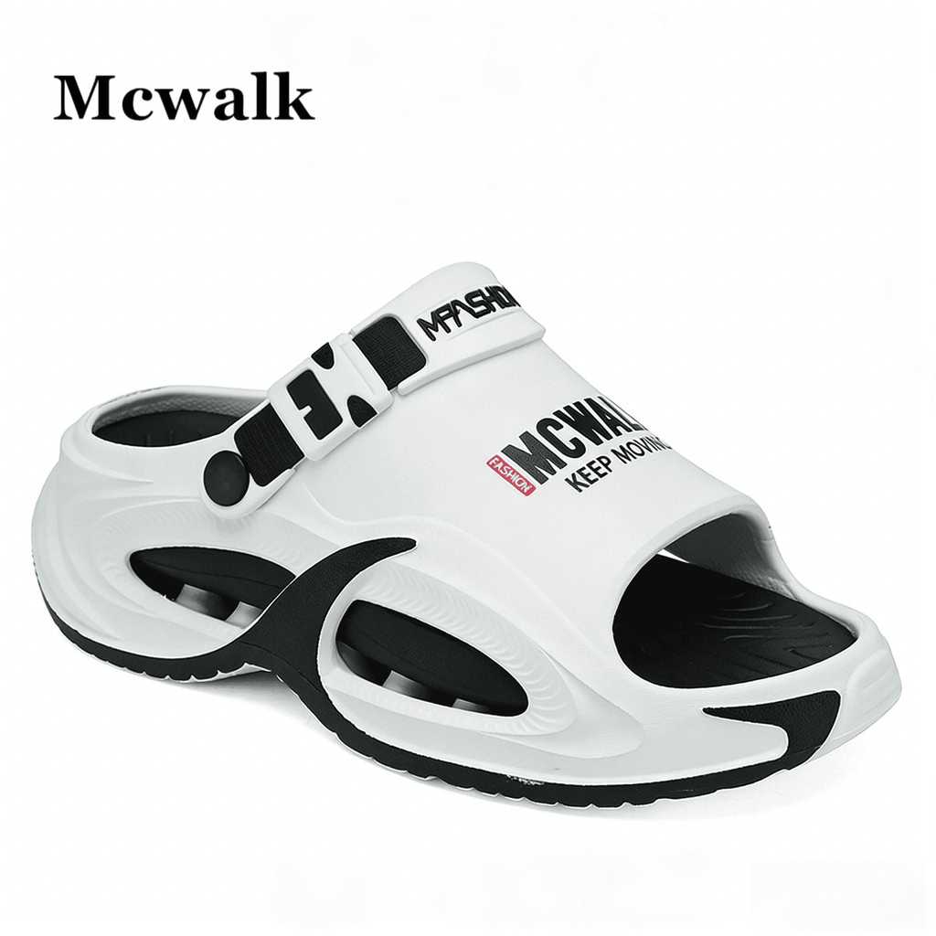 MCWALK Classic All-Match พื้นรองเท้าแบบถอดได้ผู้ชายผู้หญิงรองเท้าแตะสไตล์เดียวกัน