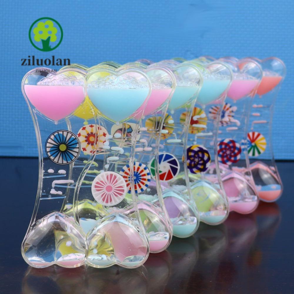Ziluolan น ้ ํามันสองสีนาฬิกาทรายของขวัญพุดดิ ้ งครีมแบบไดนามิก Creative Decompression น ้ ํามันรั ่ วไหลของเล ่ น