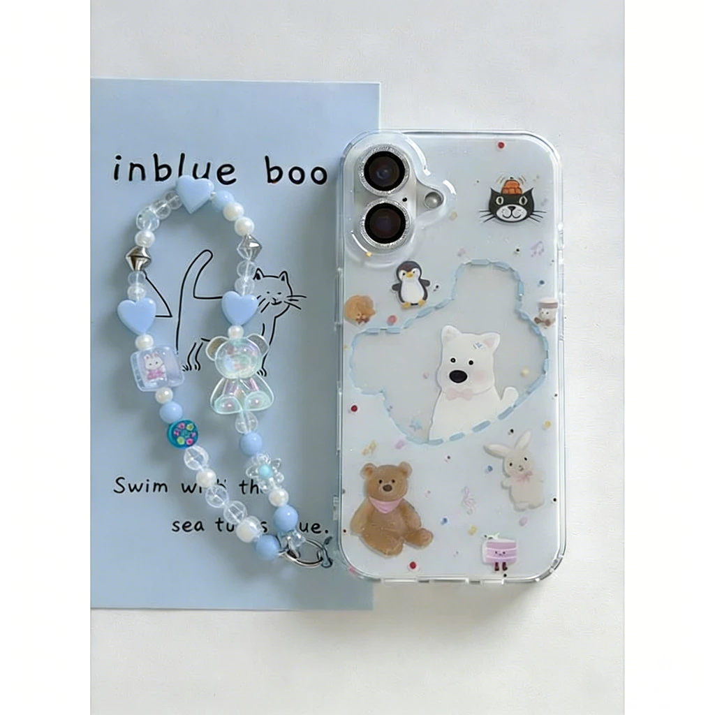 เคส iPhone 17/16/15 Pro Max ลาย Jellycat มีสายคล้อง thumbnail 4