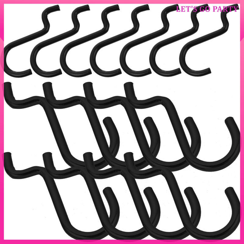 24PCS Pegboard ตะขอ Workshop Heavy Duty โลหะ J ตะขอโรงรถแขวนเครื่องมือ Pegboard อุปกรณ์เสริมยูทิลิตี