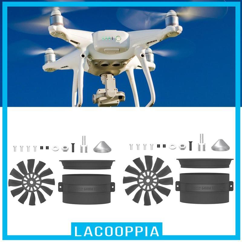 [Lacooppia] พัดลมท่อ 64 มม. และชิ้นส่วนอัพเกรดมอเตอร์ไร้แปรงถ่านสําหรับเครื่องบิน RC Edf