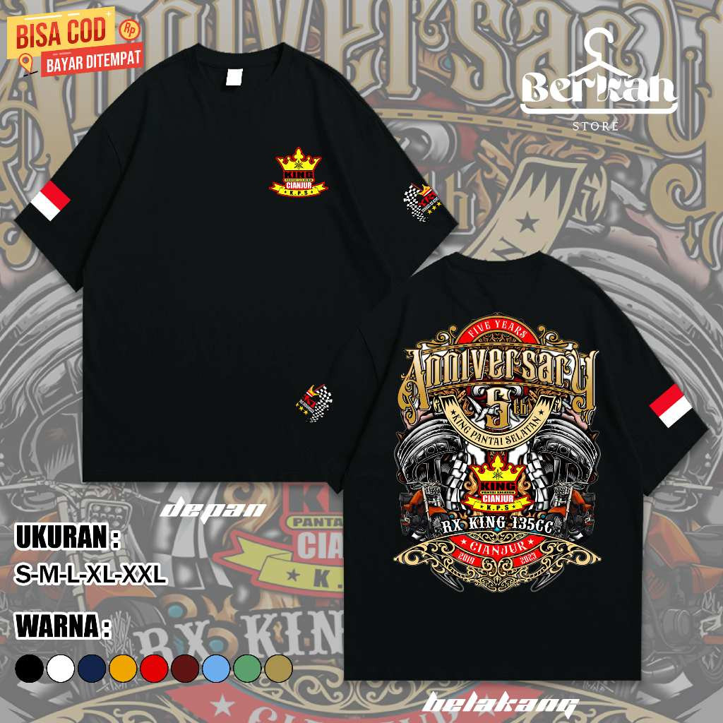 RX-King Jamnas Anniversary 4 T-Shirt - South Cianjur Rx-King T-Shirt - Men and Women - Cotton Combed