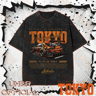 COD UNBR TOKYO Racing style printed T-shirt American pure cotton unisex vintage oversized