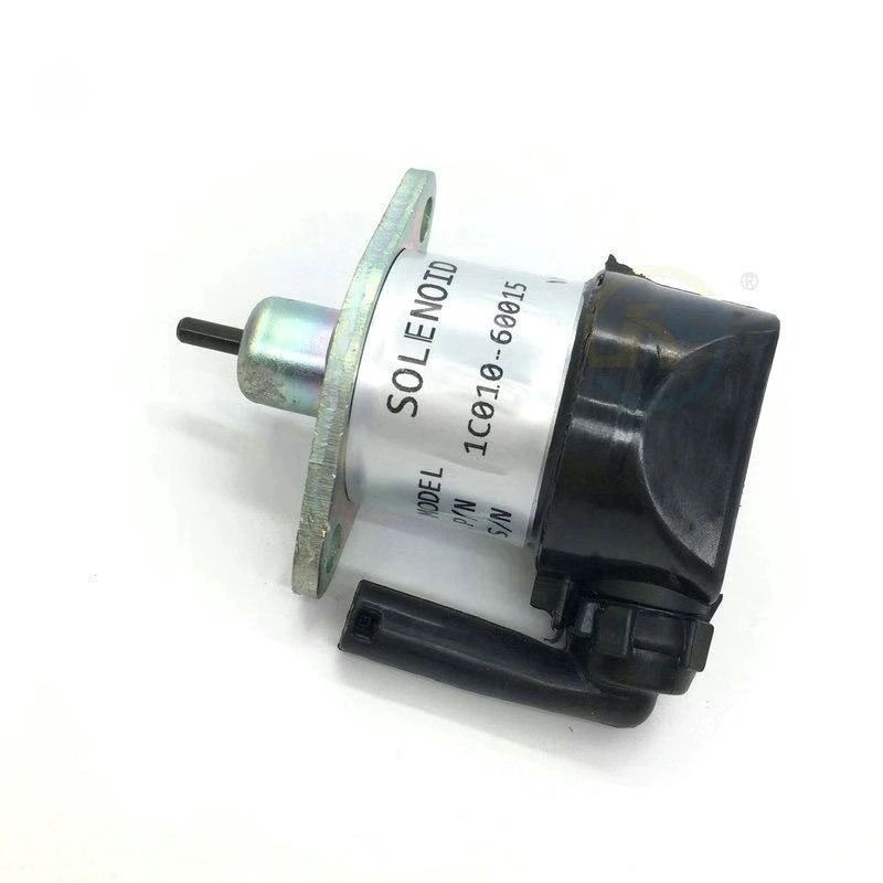 Kubota PRO888GM CX100 Harvester Kubota V3800 สวิตช์เครื่องยนต์ flameout โซลินอยด์วาล์ว 12V