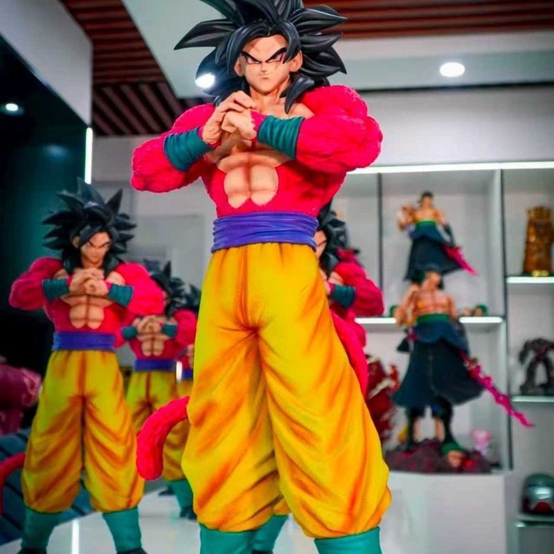 [Statue Brother JT] 1/4 Gong Xi Fa Cai Super Four Goku 53 ซม.Dragon Ball รูปอะนิเมะตกแต่งของขวัญ