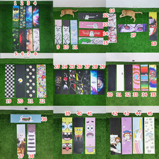 0503 skateboard Grip tape 83x24cm set 1 สติ๊กเกอร์กระดาษทราย…