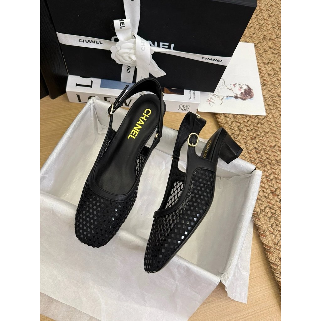 รองเท้าส้นสูงส้นหนามาก CHANEL ขนาด 35-39