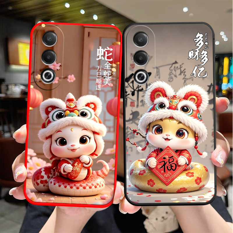 เคส oppo a3x 5g เคสoppo a3x เหมาะสําหรับ oppoa3x เคสโทรศัพท์ 0pp0A3 x สุดน่ารัก pkd130 ปีงู Oppo A3x