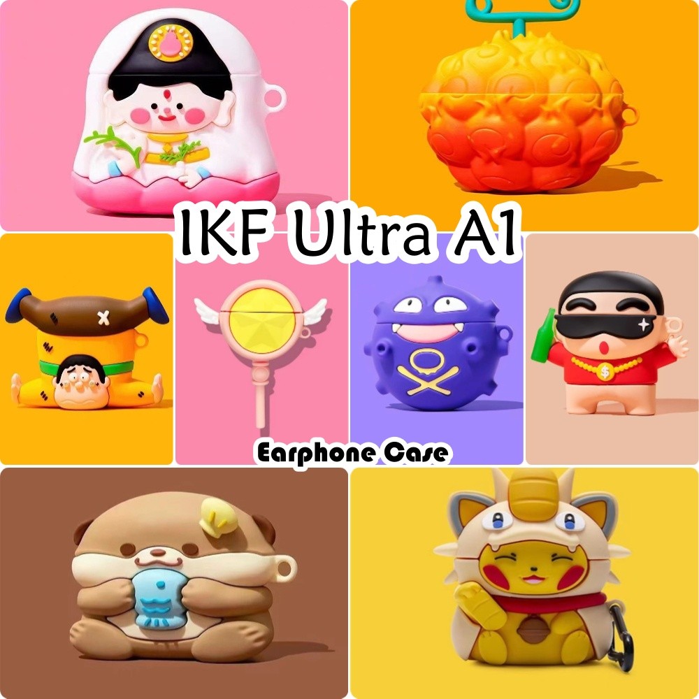 ส่วนลด สําหรับ IKF Ultra A1 กรณีการ์ตูนตลก Series ซิลิโคนอ่อนนุ่มหูฟังกรณีปลอก NO.3