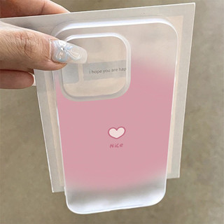 For iPhone เคสโทรศัพท์ ที่มีเนื้อสัมผัสพิเศษ พื้นหลังสีชมพูหัวใจรักสีขาว16 14 13 XR 11 16 Pro Max 15 12 PRO 14 15