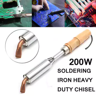 หัวแร้งบัดกรี 200W/300W 220V หัวแร้งไฟฟ้า Heavy Duty เครื่องเชื่อมเหล็กด้วยปลายทองเหลืองหัวแร้ง