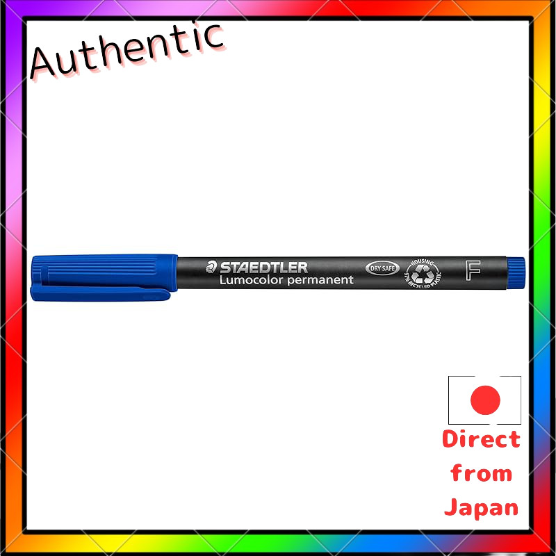 Staedtler Lumocolor Oil-Based Fine Point Pens Set of 10 - Red & Blue