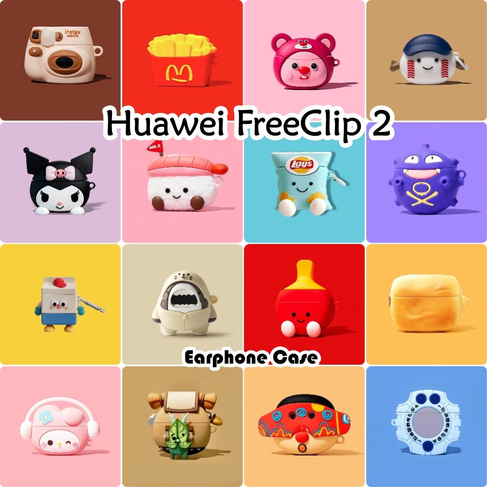 ส่วนลดสําหรับ Huawei FreeClip 2 Case Casing Soft Silicone Headphone Case Trend Cartoon Series NO.2