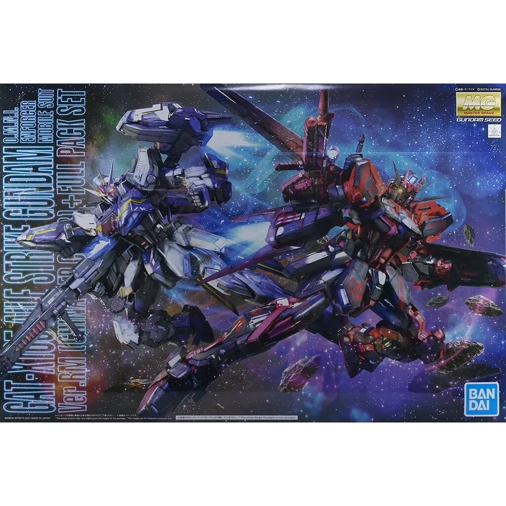 [พร้อมส่ง] Premium Bandai MG GAT-X105 Aile Strike Gundam (Ver. RM) (China Red Ver.) + All Equipment 