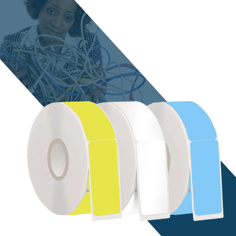 สติ๊กเกอร์สายเคเบิลความร้อน D11 D110 / กระดาษสติ๊กเกอร์ฉลากสายเคเบิล D11 D110