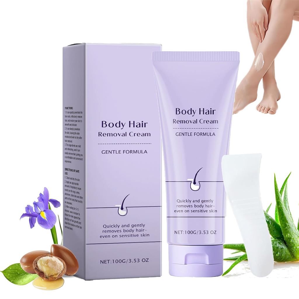 ครีมกำจัดขน Luuma พร้อมไม้พาย สำหรับใช้บนใบหน้า ปลอดภัย อ่อนโยนไม่ทำให้เจ็บ