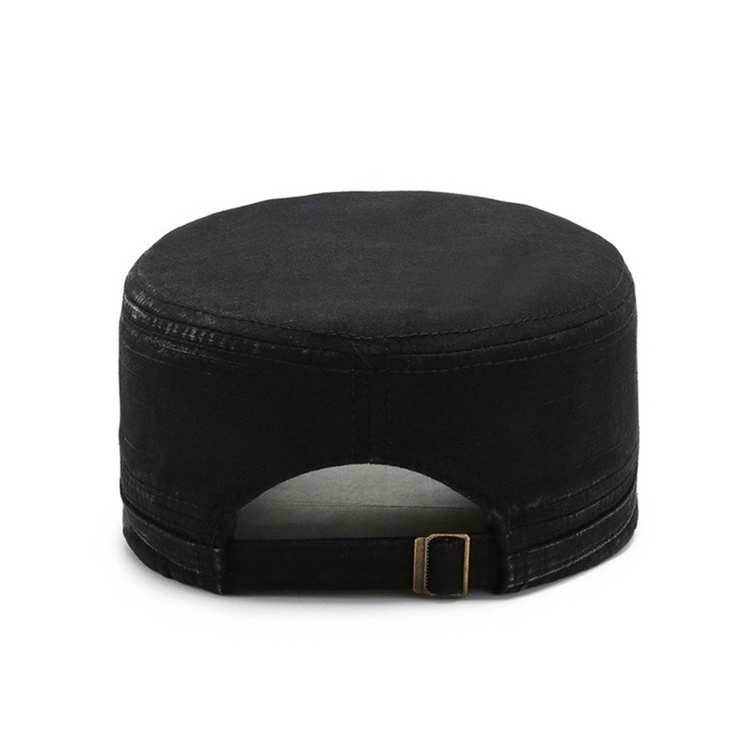 ของมาใหม่！หมวกแก๊ปทหาร หมวกเบเร่ต์ผู้ชาย ผ้าฝ้าย รอบศีรษะ56-60CM ปรับขนาดได้ ระบายอากาศ สไตล์วินเทจ สำหรับชายและหญิง - รูปที่ 4