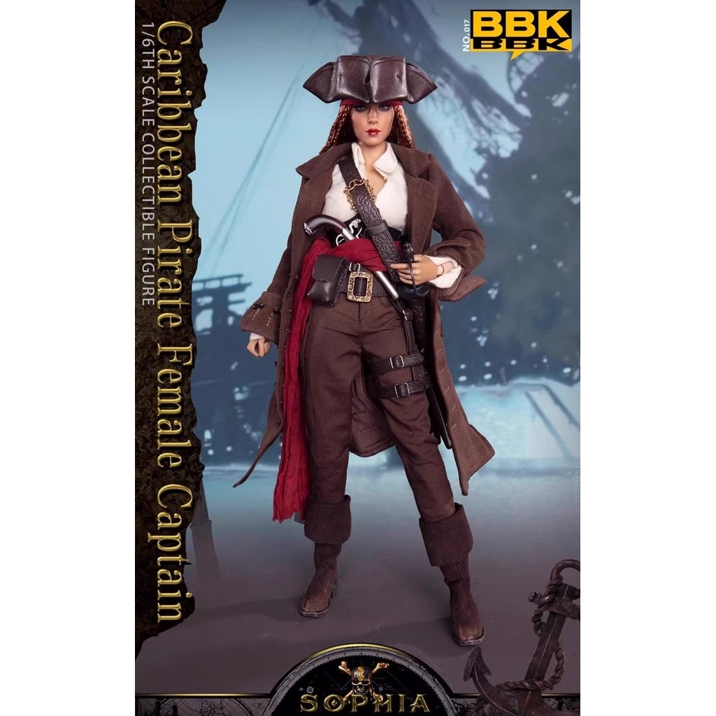 BBK BBK017 1/6 Pirates of the Caribbean Captain Sofia Action Figure