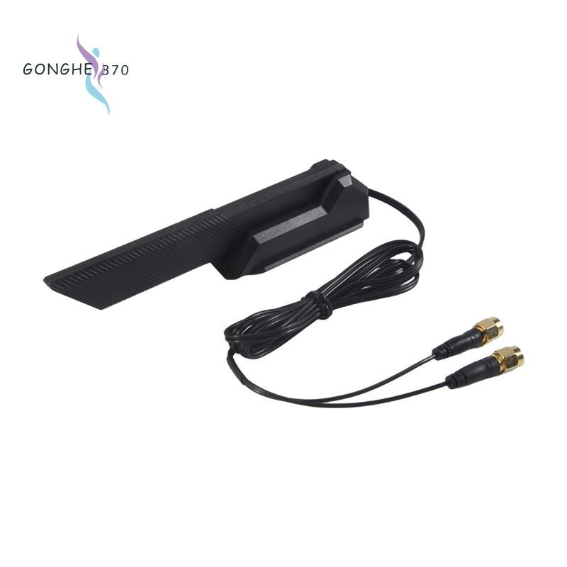 [gonghe370]เสาอากาศ WiFi 6E 1 ชิ้น 2T2R 2.4G/5G/6G สีดําสําหรับ B660 H670 M13H Z690 เมนบอร์ด