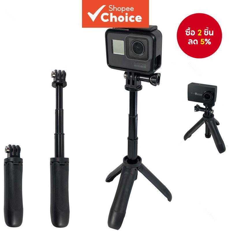 ขยาย Selfie Stick แบบพกพา Vlog Selife Stick ขาตั้งกล้องสําหรับ Gopro Hero 11 10 9 DJI Osmo Action 3 Insta 360 X3 อุปกรณ์เสริม