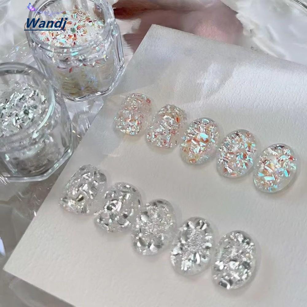 WANDJ Nail Art Sequins, Nail Art DIY Flash Nail Art, Glitter Blinking Nail Art Charms