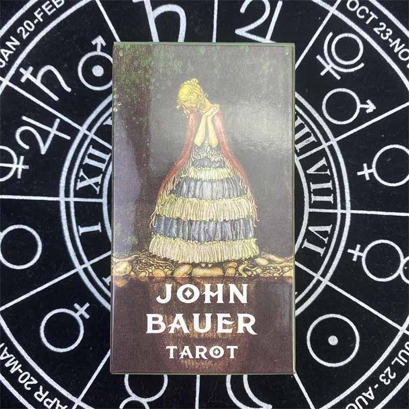 [คลังสินค้าพร้อม] 10.3 * 6 ซม. John Bauer Tarot เกมกระดานภาษาอังกฤษการ์ดเกม John Bauer Tarot Party L