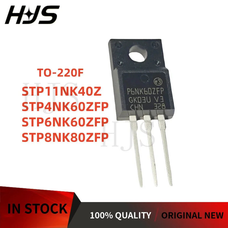 5PCS STP8NK80ZFP STP6NK60ZFP STP11NK40Z STP4NK60ZFP TO-220F P8NK80ZFP P6NK60ZFP P11NK40Z P4NK60ZFP เ