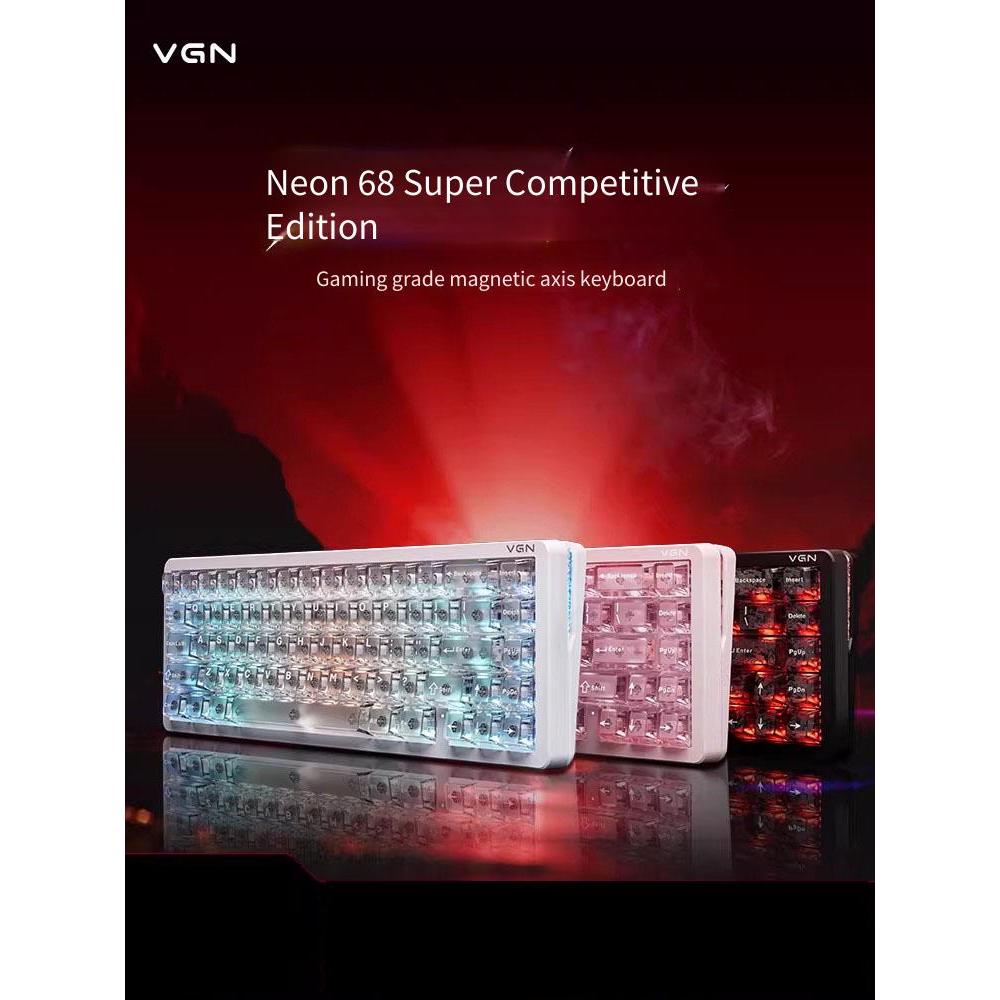 VGN Neon 68 สวิตช์แม่เหล็กคีย์บอร์ดปรับแต่ง RGB แบบถอดเปลี่ยนได้ร้อน