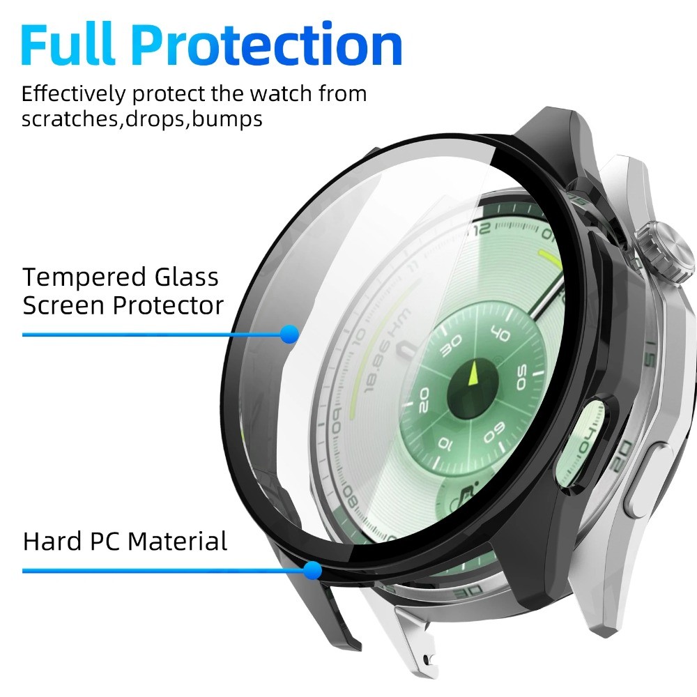 แก้ว + PC สําหรับ Huawei นาฬิกา GT 6 Pro 46 มม.41 มม.PC Hard Anti-scratch ป้องกันหน้าจอกันชนสําหรับ Huawei นาฬิกา GT6 ฝาครอบ ราคา ถูกที่สุด ดีลบีเคเค แกลเลอรีภาพที่ 3