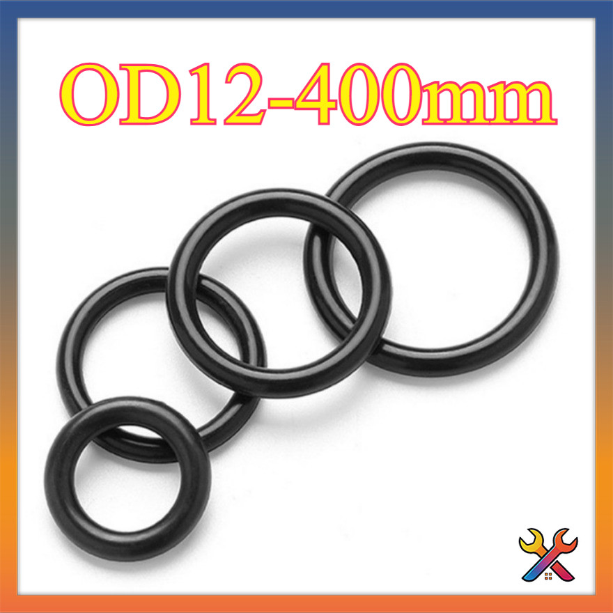 CS4.0mm แหวนซีลยาง O-ring O-ring OD12-400mm แหวนซีลน้ํามันไนไตรล์, ปะเก็นสีดํากันน้ําและทนอุณหภูมิสู