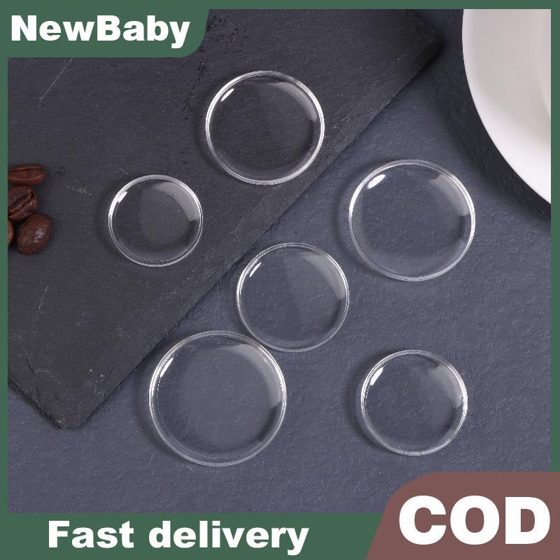 NEWBABY อุปกรณ์เสริมนาฬิกา 25-36MM อะคริลิครอบนาฬิกากระจกฝาปิดนาฬิกาเปลี่ยนหน้ากากพื้นผิวโปร่งใสกระจกแบน TH
