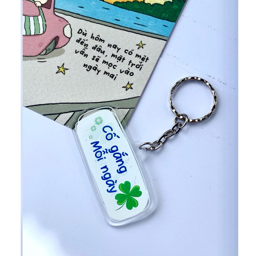 GIFT MESSAGE KEYCHAIN - EVERY DAY MESSAGE - Anime_Adshop