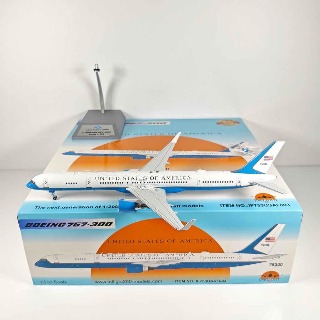 Inflight IF753USAF003 1: 200 US Air Force B757-300 75300 รุ่นโลหะผสม