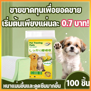 YTL【กลิ่นเลมอน】รุ่นใหม่ แผ่นรองฉี่สุนัขและแมว สัตว์เลี้ยง  ด…