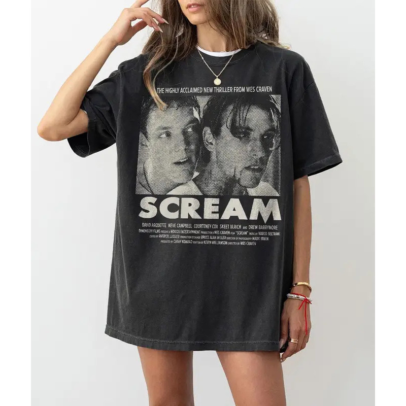 ชุดเสื้อ Scream Billy Stu เสื้อ BillyLoomis เสื้อ Stu Macher เสื้อ Scream เสื้อยืด Scream เสื้อภาพยน
