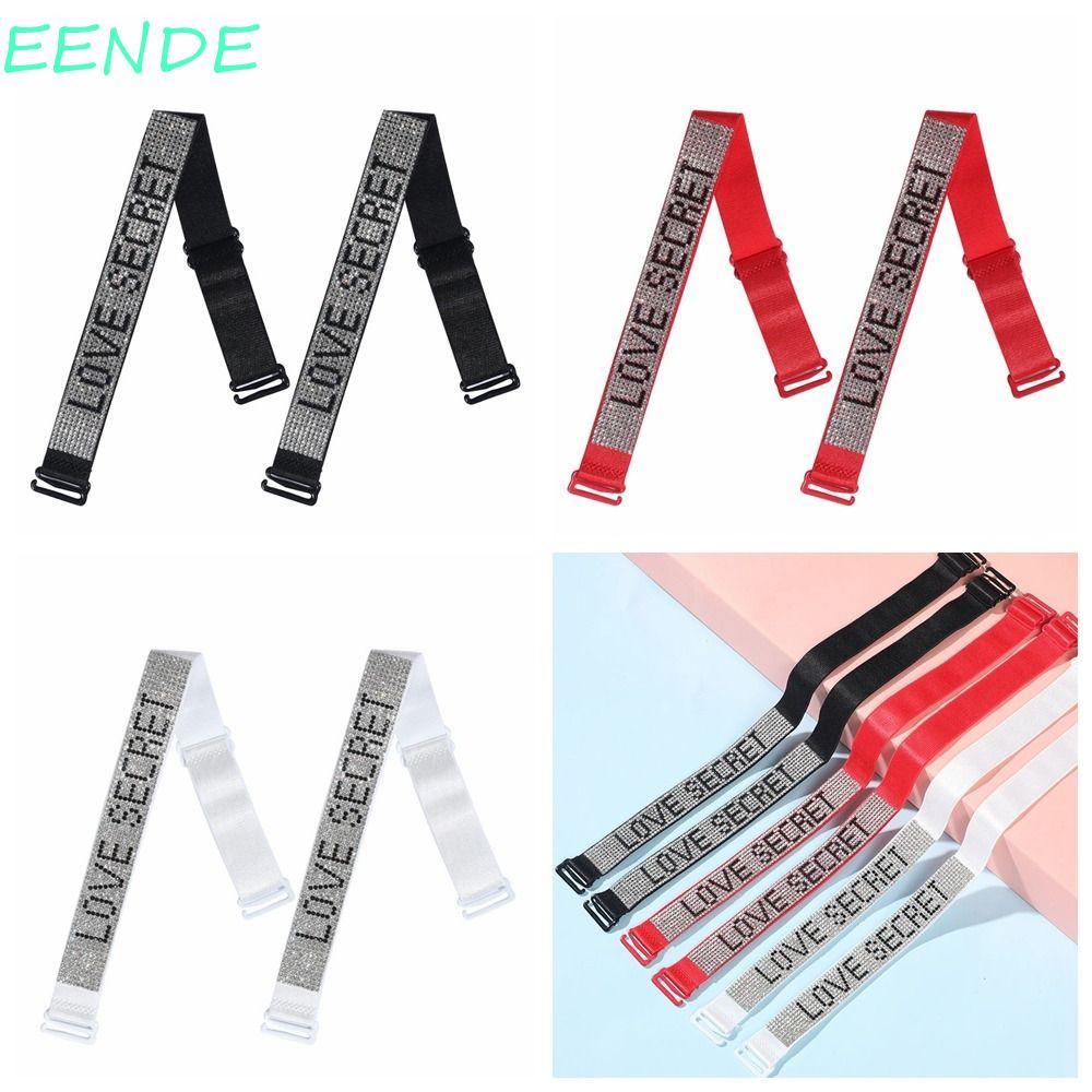 EENDE Letter Bra พร้อมเข็มขัดติดเพชร Rhinestone แบบถอดได้ ไม่ลื่นหลุด สำหรับสวมใส่ขณะเล่นกีฬาและใช้งานประจำวัน