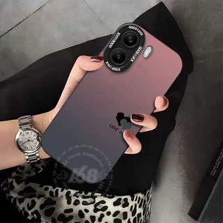 เคส OPPO A6X A6S A6t A6 เคส OPPO A6t Pro เคสไล่สีรูปหัวใจ กันกระแทก พร้อมที่ป้องกันเลนส์กล้อง หนังสายนำโทรศัพท์ ซิลิโคนด้านนุ่มกันลายนิ้วมือ สำหรับเด็กผู้ชาย เด็กผู้หญิง และนักเรียน