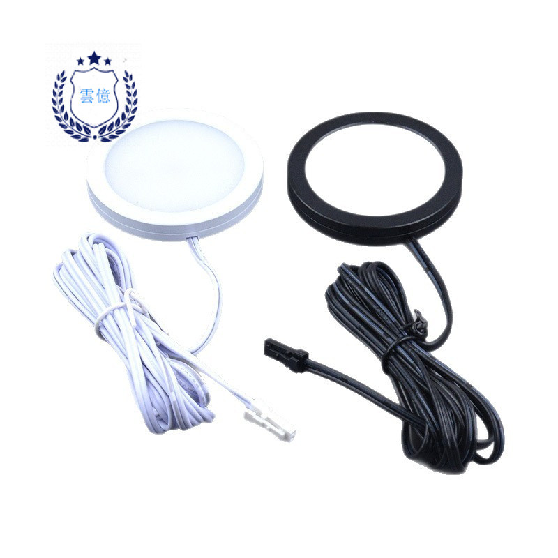 JEFS Dupont Head 3W Ultra-Thinพื้นผิวติดตั้งตู้รอบLED12VอลูมิเนียมRVตู้เสื้อผ้าตู้ไวน์แสงเฟอร์นิเจอร