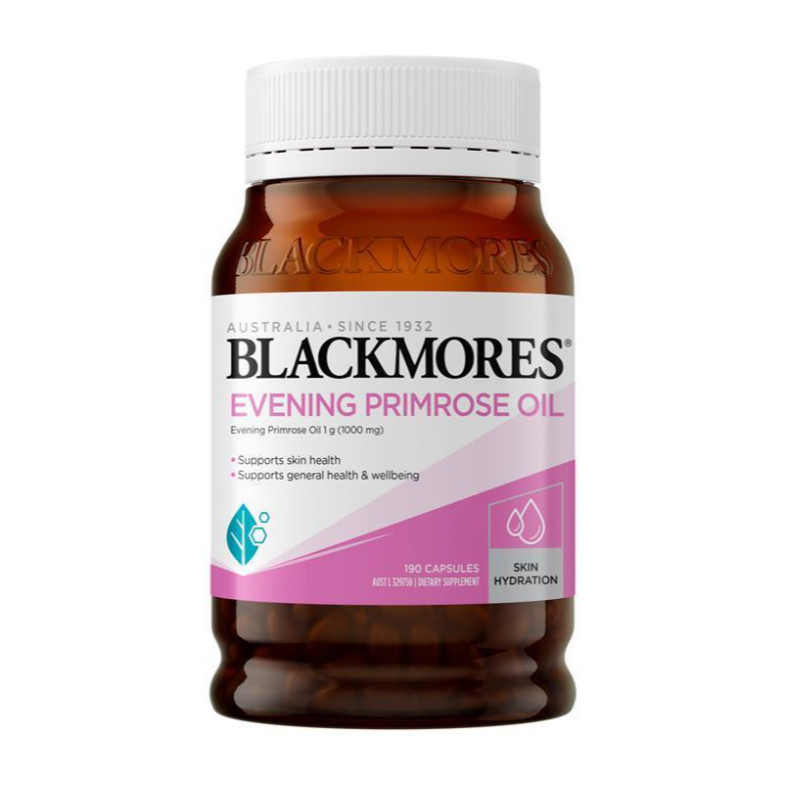 Blackmores Evening Primrose Oil 1000 mg 190 cap อีฟนิ่ง พริมโรส ออยล์ จากออสเตรเลีย