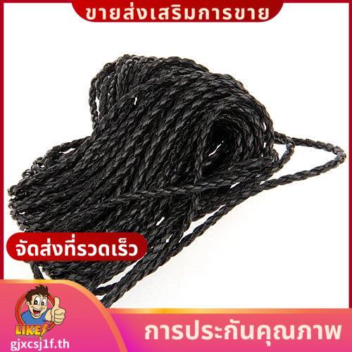 9m สร้อยคอหนังถักสีดําสายไฟ DIY 3 มม. HOT.gjxcsj1fth